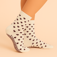 Chaussettes de sport unisexes antidérapantes à bord festonné, tricotées, compressives et rembourrées