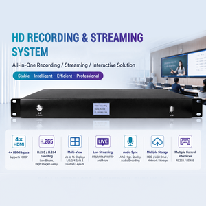 เครื่องบันทึกการบรรยายระดับมืออาชีพ 4K HD รองรับ 4x HDM I H.265 ระบบบันทึกการเรียนการสอนอัจฉริยะสำหรับห้องเรียน - Product Image 2
