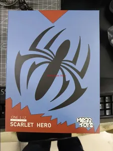 En stock MESS TOYS <span class=keywords><strong>Scarlet</strong></span> Hero <span class=keywords><strong>Spider</strong></span> PVC Battle Damaged Cloth Movable Figure Model Collection Gift Original Packaging - Product Image 3