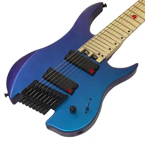 China-Fabrik individualisierte hochwertige 8-Streifen-Elektrisch-Gitarre kopflose E-Gitarre