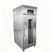 Armoire de fermentation réfrigérée à 36 plateaux, porte simple, avec contrôle numérique pour boulangerie