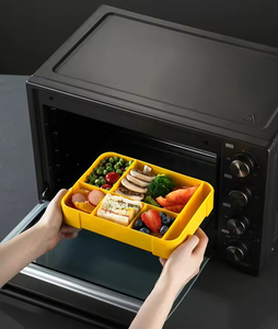 Square 1-3L Leakproof <b>Plastic</b> Bento <b>Box</b> for Kids Customized Single Tier Takeaway <b>Lunch</b> Container - Product Image 2