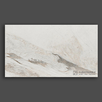Dalle de marbre naturel de carrière chinoise, série Montagne Blanche Givrée, taille personnalisée moderne, épaisseur 20mm/30mm, surface polie, grande dalle