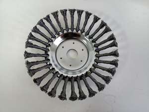 Cabezal de corte de cepillo de rueda de alambre de acero de 8 pulgadas | Cepillo de malezas resistente compatible <span class=keywords><strong>con</strong></span> <span class=keywords><strong>desbrozadora</strong></span> y desmalezadora - Product Image 2