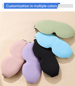 Masque de sommeil rose, couvre-yeux profilés 3D, masque pour les yeux bloquant la lumière de repos profond avec bandages élastiques réglables - Product Image 5