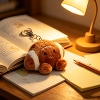 Lot de porte-clés en peluche, pendentifs animaux mignons pour sacs, breloques, cordons et cadeaux, poupées de dessin animé douces en gros