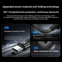 Câble USB noir en gros, cordon de chargeur pour iPhone, câble de charge multi-appareils 3 en 1 avec port USB-C/L/Micro