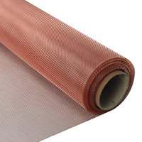 Grille anti-étincelles en fil de cuivre rouge pur à 99,9 % pour la prévention des flammes dans les conduites de ventilation de stockage de produits chimiques et le blindage EMI