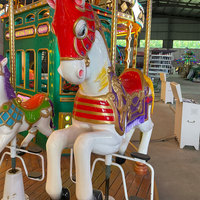 Manège en fibre de verre pour enfants et adultes, équipement de parc d'attractions intérieur/extérieur pour aires de jeux