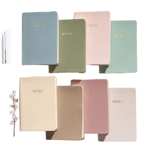 Cuaderno Diario de Cuero Pequeño Personalizable, Cuaderno Simplificado A5 A6 A7 de Tapa Dura para Encuadernación de Costura Escolar, 100 Hojas para Estudiantes - Product Image 4