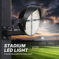 Projecteur LED rond pour stade 500W en aluminium, éclairage de mât haut pour terrains de football, baseball, soccer, gymnases