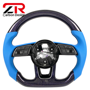 Volante Deportivo Personalizado de Fibra de Carbono para <span class=keywords><strong>Audi</strong></span> B8 S3 S4 S5 RS3 RS4 B9 A6 A7 S6, Actualización del <span class=keywords><strong>Interior</strong></span> del Coche Antiguo al Nuevo - Product Image 1