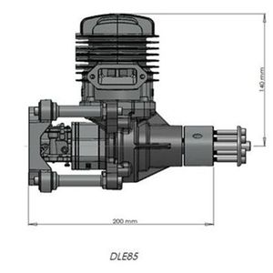 Nouveau moteur à essence DLE85 85CC pour avion modèle réduit - Product Image 1
