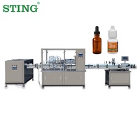 Ligne de remplissage automatique de flacons compte-gouttes d'huiles essentielles électriques de haute précision pour flacons en plastique/verre