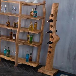 Étagère à vin rouge de haute qualité porte-bouteilles de vin en bois pliable huit bouteilles porte-bouteilles de vin en bois - Product Image 2