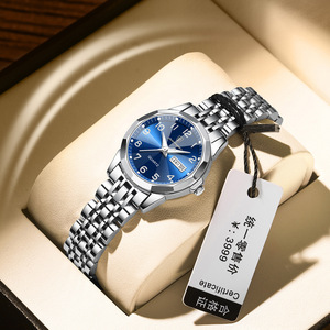 Montres POEDAGAR 3078 Montre à quartz pour femme de haute qualité, mode, aiguilles lumineuses, calendrier, <span class=keywords><strong>semaine</strong></span>, étanche 3ATM, montres pour homme - Product Image 4