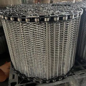 Gıda taşımacılığı için kurutma fırını 304 paslanmaz çelik konveyör bant, <span class=keywords><strong>metal</strong></span> çubuk bağlantı konveyör bant - Product Image 4