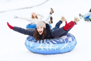 חדש 47 אינץ מתנפחים שלג צינור מזחלת החורף ספורט גמיש מזחלות פלייר וגלי שלג - Product Image 3