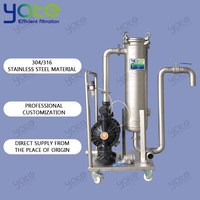Filtre à eau mobile en acier inoxydable 304/316 à sac unique - Système de purification d'eau et de boissons de qualité alimentaire