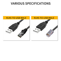 Cable Usb de 1m a Rj45 para consola, accesorio esencial Compatible con enrutador de tp-link, Netgear,Ubiquity