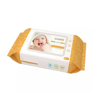 Lingettes pour bébé en pulpe de bambou, personnalisées, biodégradables, compostables, 99% ingrédients végétaux, lingettes humides pour bébé - Product Image 1