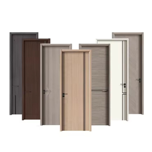 <span class=keywords><strong>Porte</strong></span> intérieure en bois de luxe de style européen <span class=keywords><strong>Porte</strong></span> en bois massif laqué cuit au four en bois massif pour maisons - Product Image 6