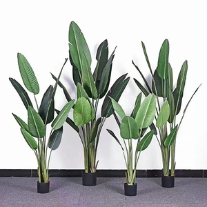 Bananiers artificiels tropicaux décoratifs de Style nordique Plante en pot en plastique Bonsaï Arbustes Plantes artificielles décoratives - Product Image 4