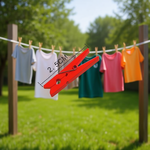 ILAN Mollette in legno da 2,5 cm, 50 pezzi, per asciugare indumenti - Product Image 3