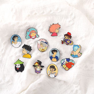 12 Diseños Listos para Enviar, Pin de Esmalte Duro con Impresión Offset, Lindo Pin de Dibujos Animados Personalizado, Insignia de Anime Mononoke, Pines de Solapa al por Mayor - Product Image 2