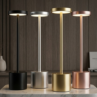 Lampe de table sans fil personnalisable avec chargeur sans fil, batterie portable, variateur tactile, lampe de table sans fil pour restaurant, rechargeable