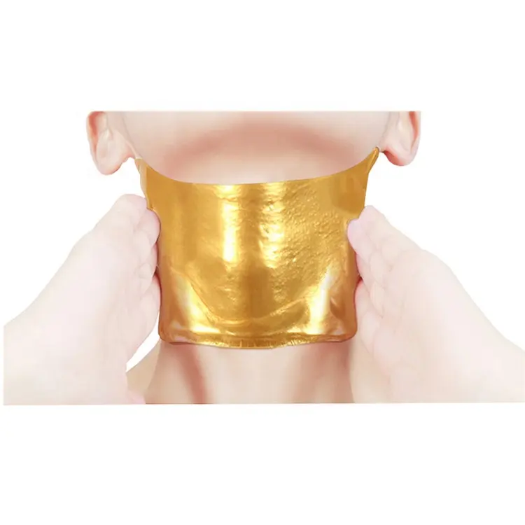 Private Label Gold Lifting Verwijderen Rimpels Whitening Verstevigende Collageen Crystal Neck Mask