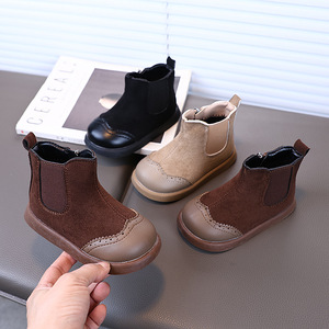 Bottes d'hiver pour enfants, style coréen, antidérapantes, couleur unie, bottes courtes pour enfants, bottes de neige - Product Image 2