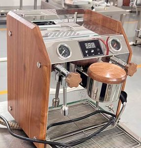 Cafetera Espresso, Máquina de Cappuccino con Piezómetro y Manómetro, Vaporizador de Leche, Funciona con Batería - Product Image 6