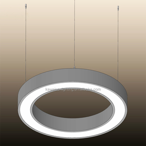 75x75cm Blanc cadre cercle LED linéaire pendentif lumière led anneau de lumière suspendue pour projets led cercle anneau boucle de suspension lumière - Product Image 6