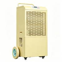 Déshumidificateur industriel mobile 150L/J, conception chariot portable, système de contrôle d'humidité pour entrepôt commercial, neuf