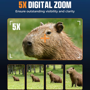 Caméra de surveillance Z096 avec écran HD 4,0 pouces, 58MP, zoom 8x, 7 niveaux de luminosité, portée 600m, multilingue, batterie 5000mAh, étanche, enregistrement vidéo, vision nocturne - Product Image 3