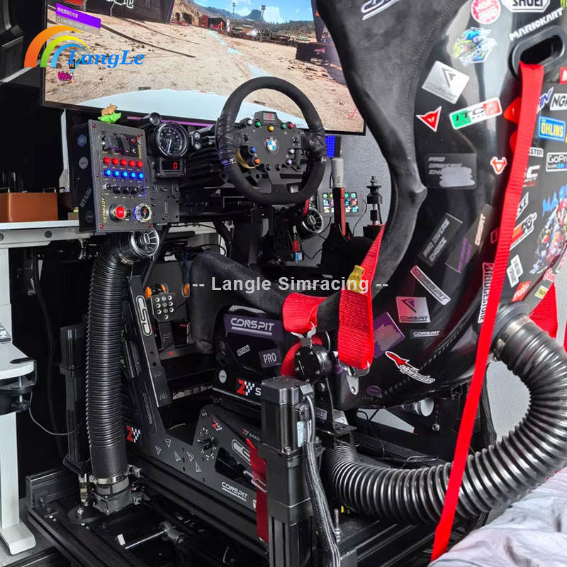 Sim Racing Rig with Seat Fanatec Aluminum Cockpit Simulators