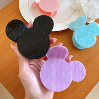 Pinces à cheveux pour queue de cheval en acétate de cellulose, accessoires pour filles, grande taille 8.8cm, Mickey Head