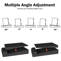 2 ensembles de coussinets isolants mousse acoustique haute densité pour la plupart des haut-parleurs support de salle de Piano coussin de renforcement du son