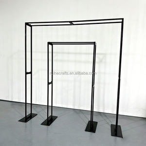 Set per Proposta di <span class=keywords><strong>Matrimonio</strong></span> con Pannello Acrilico 3D Ondulato, Sfondo Nuziale, <span class=keywords><strong>Arco</strong></span> in PVC Nero e Plinti per Decorazione Sala dello Sposo - Product Image 2