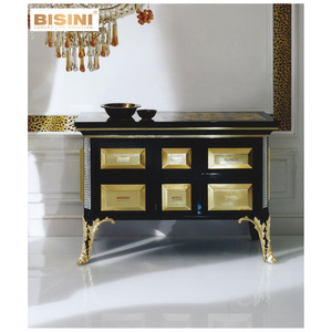 Tiroirs de coffre peints à la main en bois massif de style italien buffet de console de <span class=keywords><strong>rangement</strong></span> décoratif de salon antique européen - Product Image 3