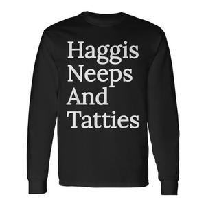 Haggis neeps and tatties เสื้อยืดแขนยาวสก๊อต - Product Image 1