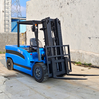 Chariot élévateur électrique 3 tonnes 5 tonnes à batterie, livraison gratuite, pour chargement et déchargement, chariots élévateurs à quatre roues