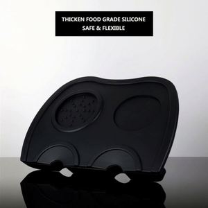 Station de tassage de café avec tapis antidérapant en silicone, outil de barista, tampon de tassage - Product Image 4