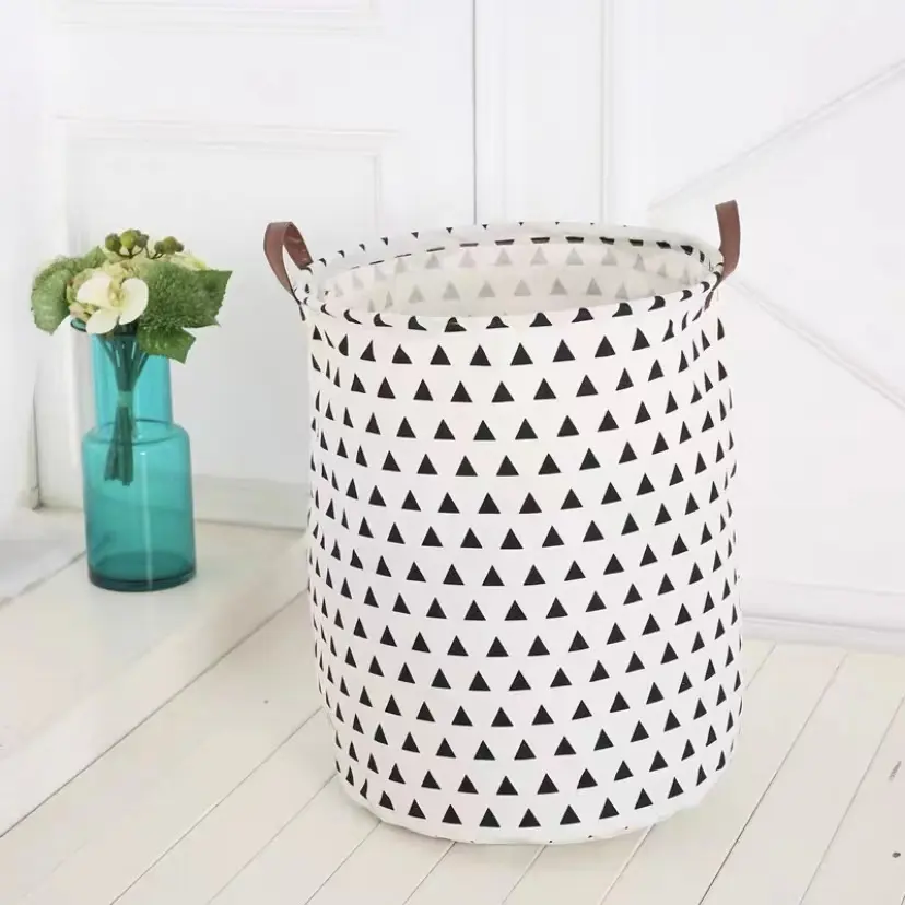 Amazon New arrived Hot Selling 40*40*50 CM Large Capacity Open Storage Bucket Round Laundry Basket For Storage