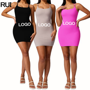 Body de sport sans couture avec logo personnalisé Offre Spéciale combinaison amincissante avec robe à bretelles Sexy pour l'entraînement des femmes nouvelle barboteuse à la mode - Product Image 1