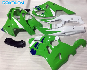Carenados para Motocicleta <span class=keywords><strong>Kawasaki</strong></span> <span class=keywords><strong>NINJA</strong></span> ZX-6R 1994 1995 1996 <span class=keywords><strong>1997</strong></span> Verde Blanco <span class=keywords><strong>ZX6R</strong></span> 94 95 96 97 ZX 636 Juego de Piezas ABS - Product Image 1