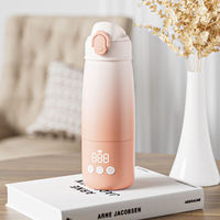 Bouilloire portable USB 80W en métal à température constante, indispensable pour les sorties de bébé, préparation de formules, chauffe-lait isolé