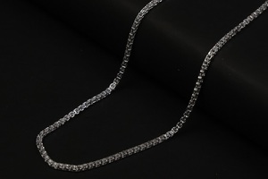 สร้อยคอคลาสสิกเงินแท้ 64% รุ่นร่วมสมัยจาก SATVA SILVER พร้อมโซ่เคลือบโรเดียมสำหรับงานปาร์ตี้ - Product Image 5