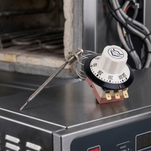 Termostato de Temperatura Ajustable 250VAC 20A 60-400 ° Componente para Horno C DPST - Product Image 1